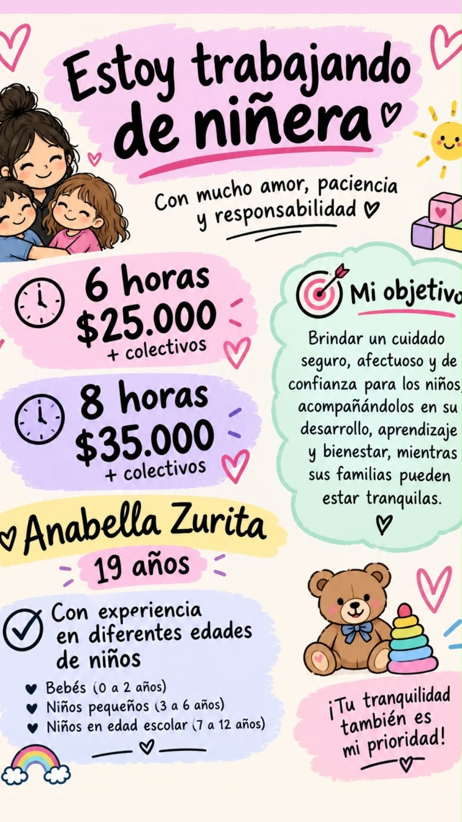 Anabella Zurita Niñera 19 años MDQ